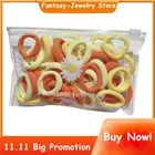 2021 осень 8 цветов 50 шт.компл. модные бесшовные Полиэстеровые эластичные красочные прочные повязки для волос для девочек и женщин