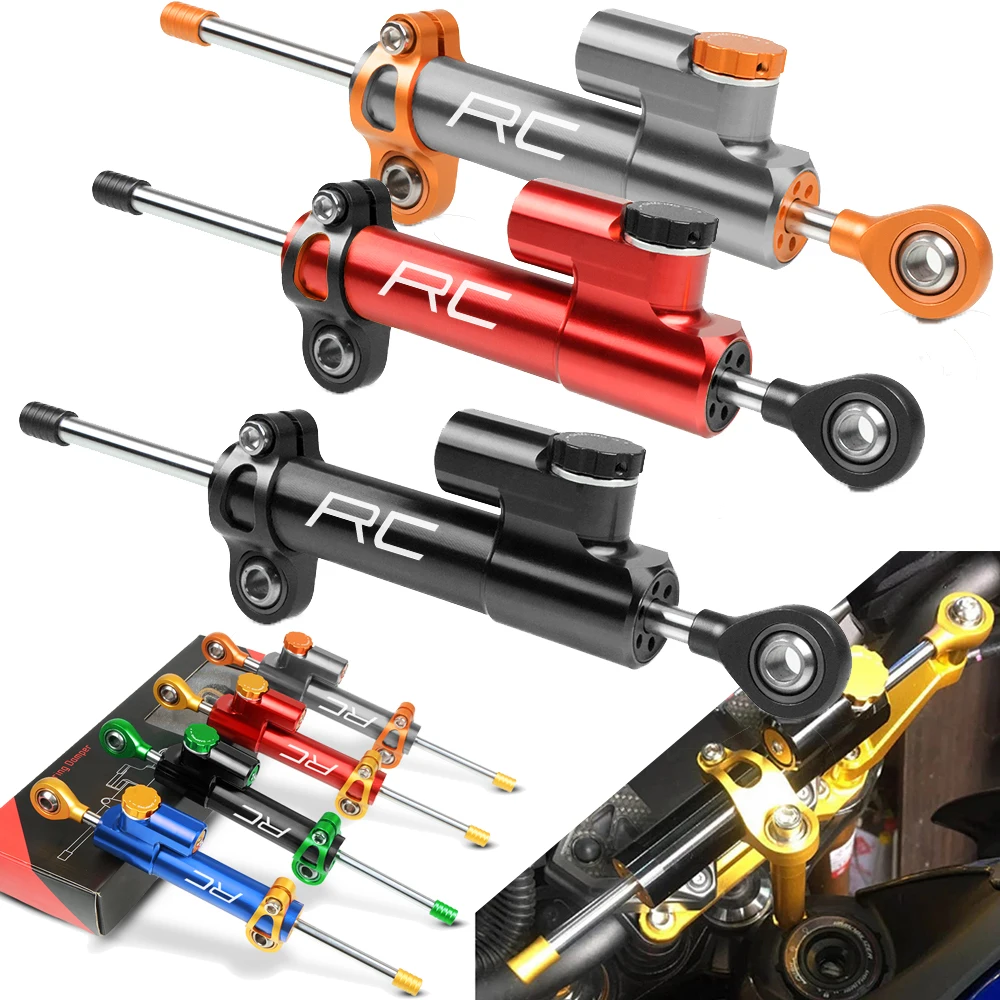 

For RC 125 200 250 390 rc390 2014 2015 2016-2018 2017 Universal Aluminum Motorcycle Damper Steering Stabilize Safety Control