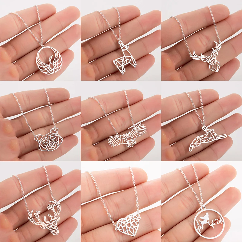 Женское колье с подвеской FENGLI ожерелье из нержавеющей стали изображением орла и