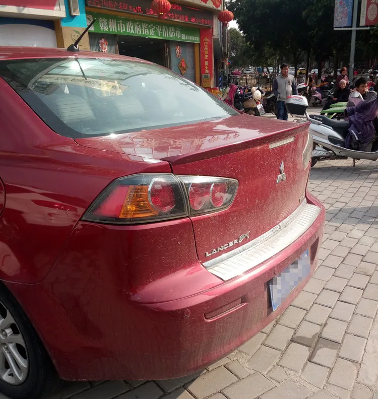 Для 2010-2015 Mitsubishi Lancer спойлер Sport 2014 ABS Материал заднее крыло автомобиля праймер
