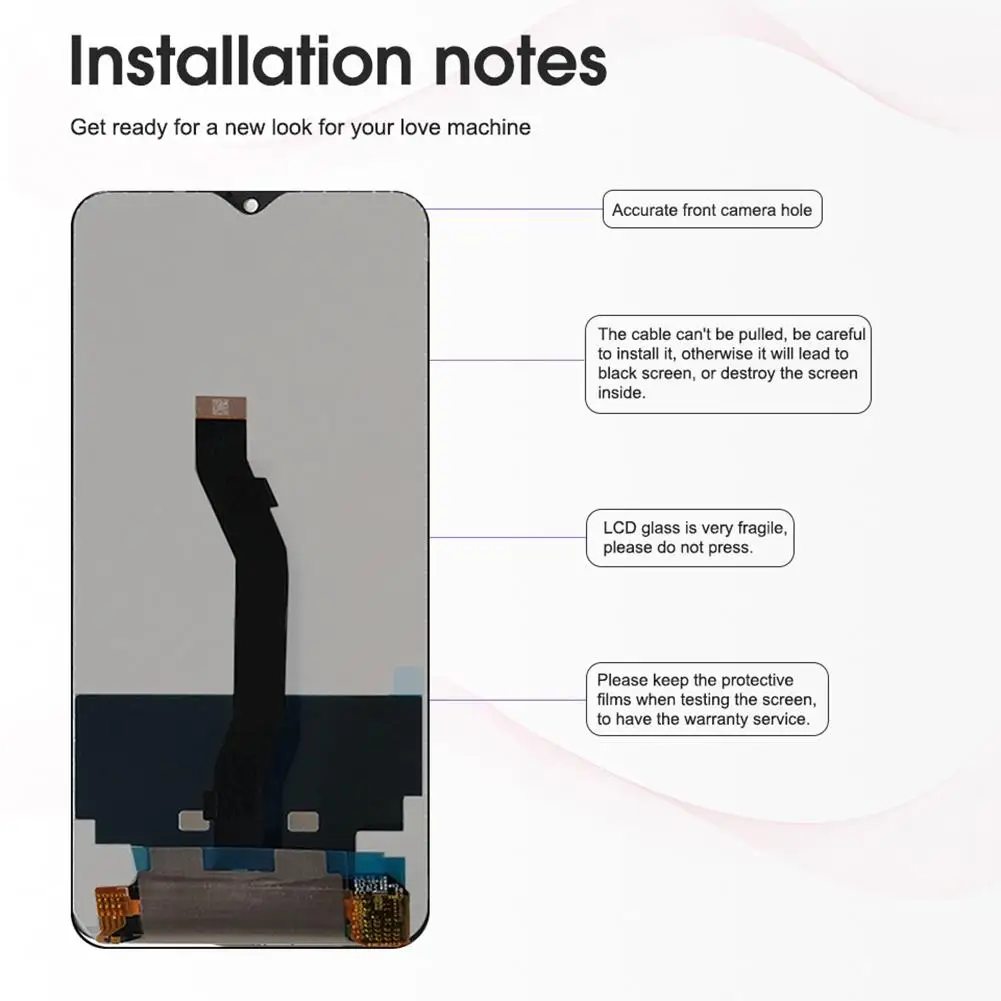 

Replacement LCD Touch Screen Digitizer Assembly Parts for Xiaomi Redmi Note8 Pro Phone Repair Tools Mobile Phone Parts