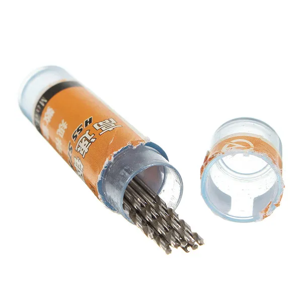 

50Pcs HSS Micro Metric Twist Drill Bit Set Metal Wood Plastic Aluminum Drilling Woodworking 0.6mm/0.8mm/1mm/1.5mm/2mm Kit
