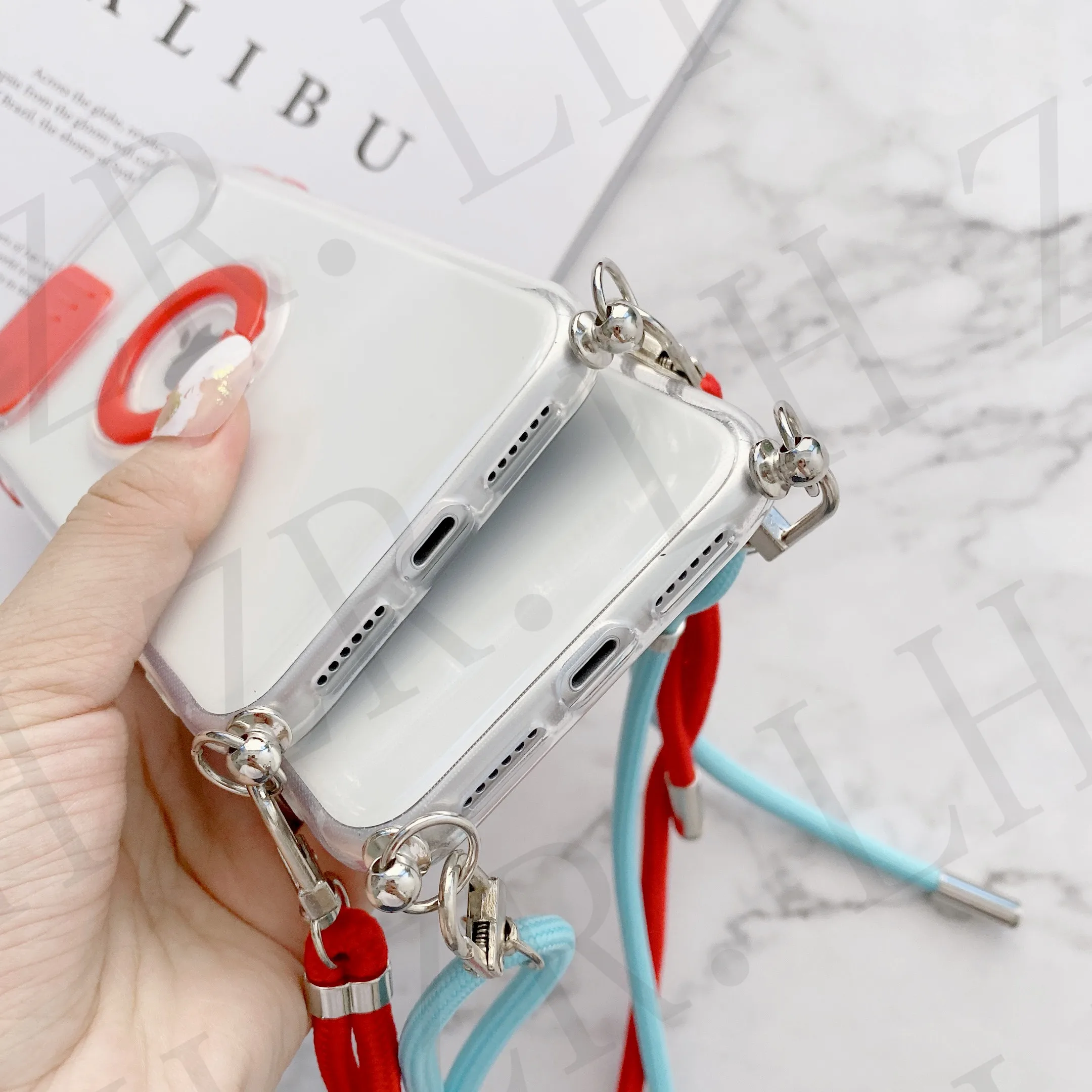 Чехол с ремешком и кольцом-держателем для камеры iPhone 12 13 11 Pro Max X XS 7 8 plus SE 2020 XR