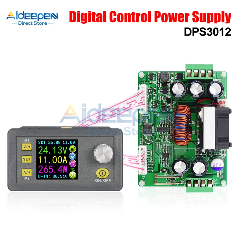 DPS3012 32V 12A CNC DC Регулируемый понижающий модуль преобразователя источника питания