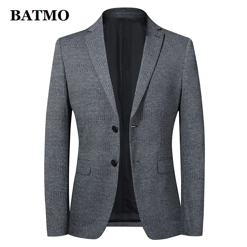 

BATMO 2020 new arrival spring casual grey blazer men,men's casual jackets,plus-size M-4XL 1928