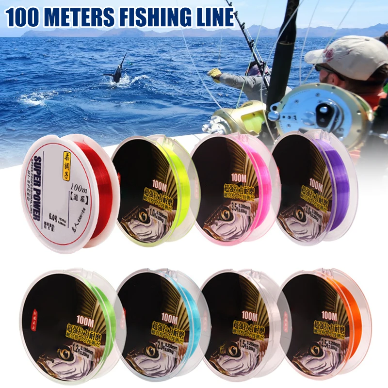 

100M Fishing Line Nylon with Super Strength and No Swelling Fishing Line CMG786