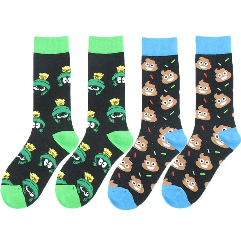 Adult Cotton Dark Colour Socks Ink Ruler Pencil Apple Wheel Knee High New Happy Poop Street Skateboard Crown Ninja Craze Teacher |