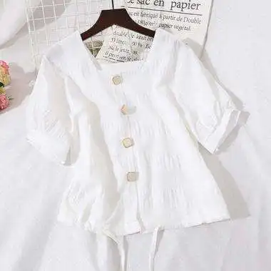 

2020 Women Short Sleeve Shirtmint Top yellow Garment