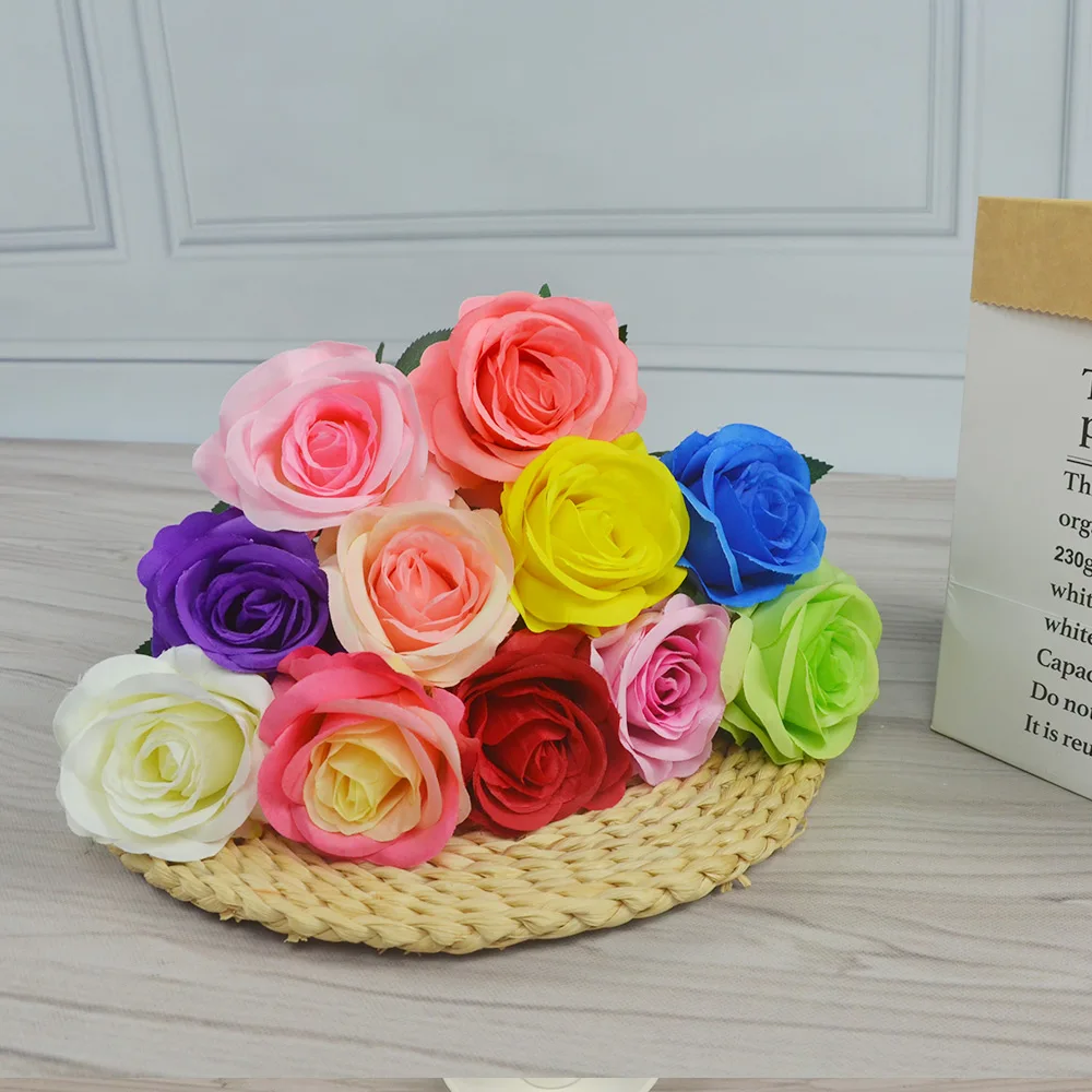 50 см черный красный искусственный букет роз для дома и свадьбы вечерние на день