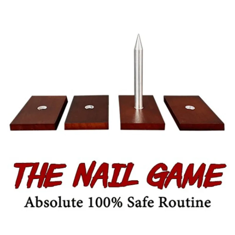 

The Nail Game (4 Nails) Absolute 100% Safe Stage Magic Tricks Illusions Derren Brown Classic Magic Show Mentalism Magic Gimmick