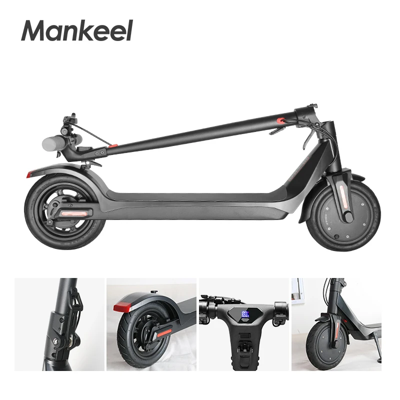 

2-5 Days Delivery Manke MK042 New Coming Front Wheel Driven 36V 350W 8.5 Inch Portable and Foldable Electric Scooter with LED