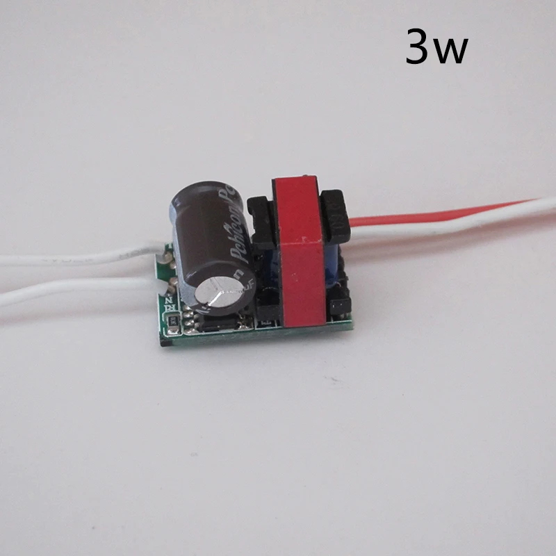 AC80 ~ 265V 3 24W Светодиодный драйвер постоянного тока Питание адаптер для