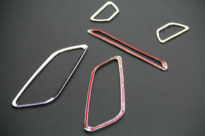 ABS хромированное декоративное кольцо для салона 5 шт./лот автомобильные