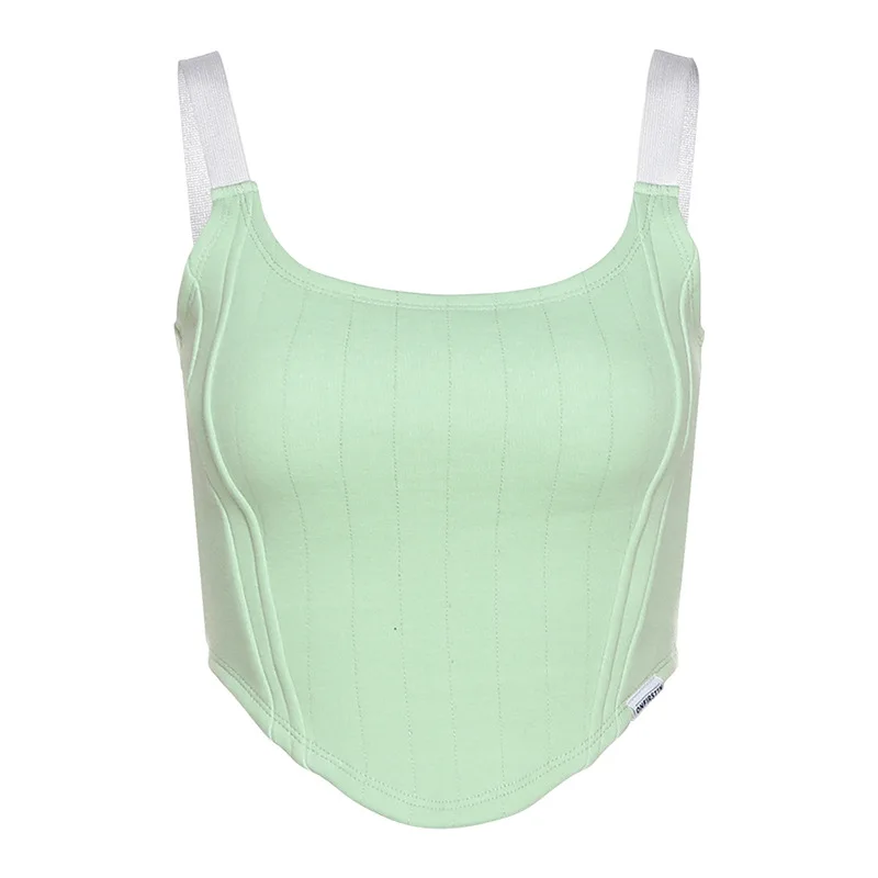 

Women Tank Tops Streetwear Push Up Cropped Top for Female Lounge Solid Color Casual Sexy Lingerie Camiseta blusa Camisole Camis