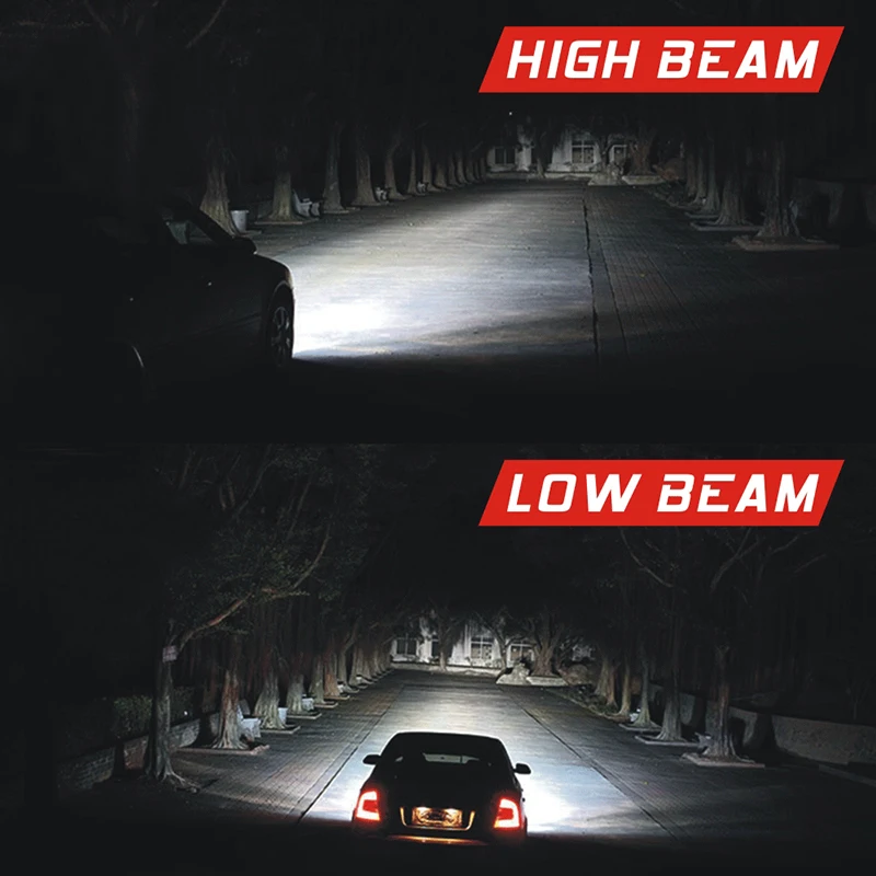 

Super Bright H4 LED Lights Lamp White 100W Bulb Headlight High/Low Beam