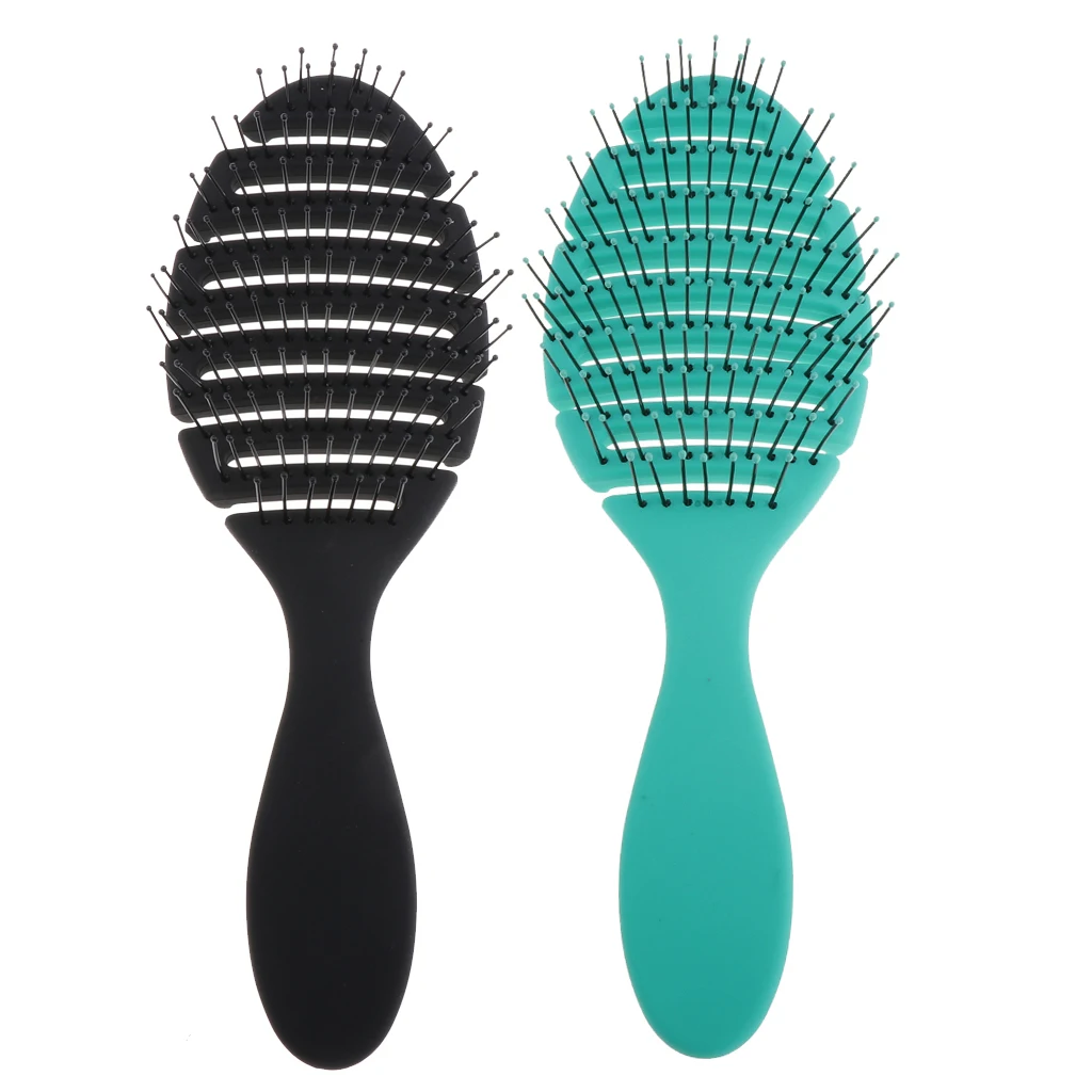 

2pcs Portable Detangling Hairbrush Comb for Straight Dry Wet Oily Thick Hair