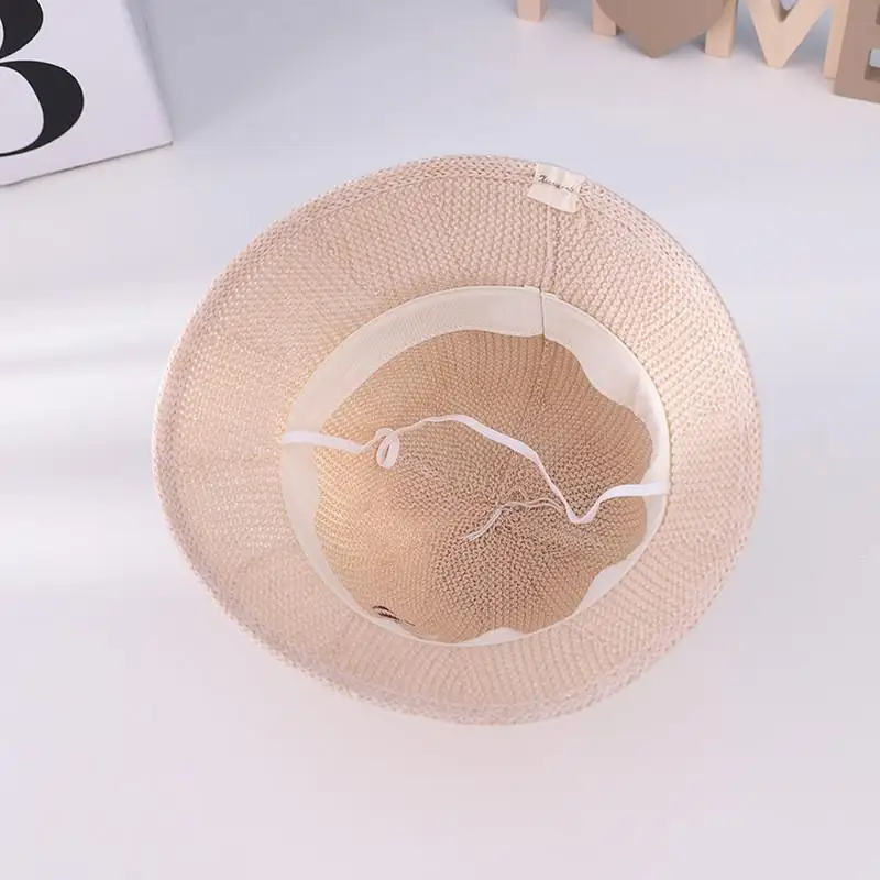 

2021 fashion Summer Cartoon bear Bucket Hat Fisherman Hat outdoor travel hat Sun Cap Hats for child boy and girl 36