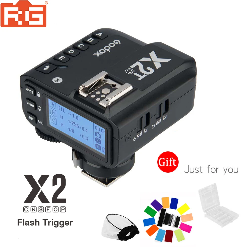Godox X2T-N X2T-C X2T-S X2T-F X2T-O X2T-P ttl беспроводной триггерный передатчик вспышки для цифровой зеркальной камеры Nikon Canon sony Fuji Olympus Pentax