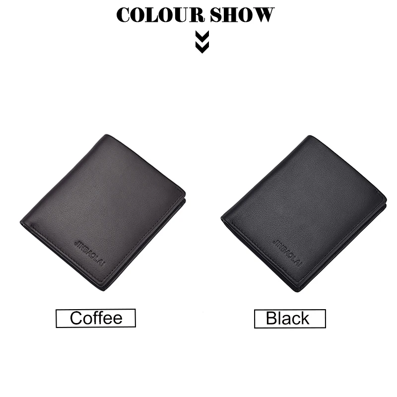 Мужской тонкий кошелек из воловьей кожи RFID Блокировка мульти-карта держатель для