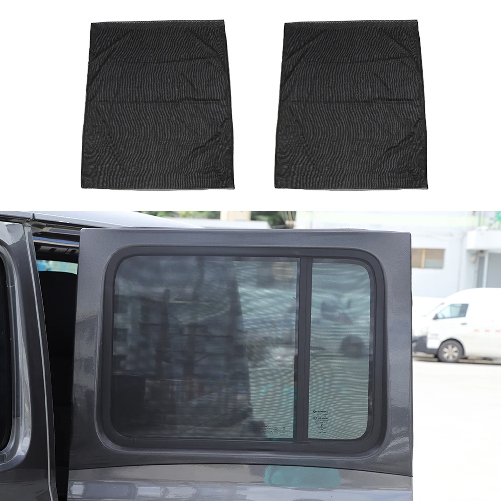 

Car Front Rear Window SunShades Mesh Shade Cover Insect Nylon Net 1997-2022 for Jeep Wrangler TJ JK JL JT BJ40 Accessories Black