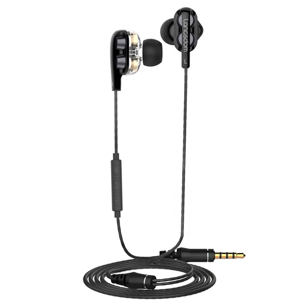 Фирменные наушники Langsdom D4C вкладыши с микрофоном 3 5 мм Hi Fi гарнитура для телефона