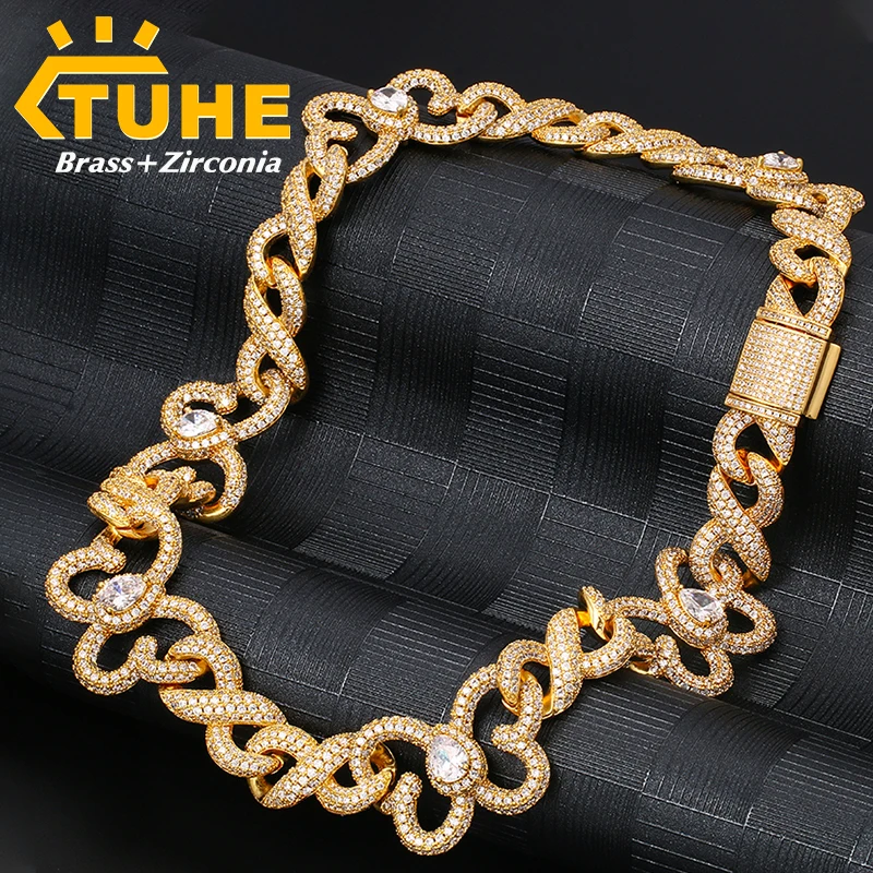 

Ожерелье мужское медное с кубическим цирконием, 20 мм