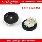 5 шт., двухступенчатый потенциометр B102 1K 5 контактов 16*2 мм