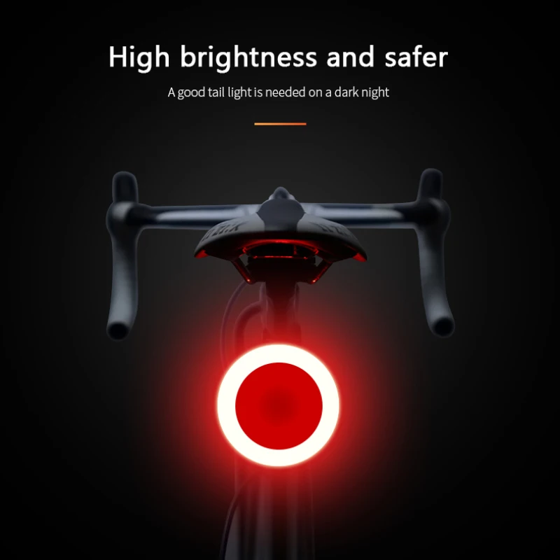 

Велосипедный фонарь с несколькими режимами освещения, зарядка через USB, задний фонарь для горного и шоссейного велосипеда, Предупреждение ние фонари для ночной езды, велосипедные фонари