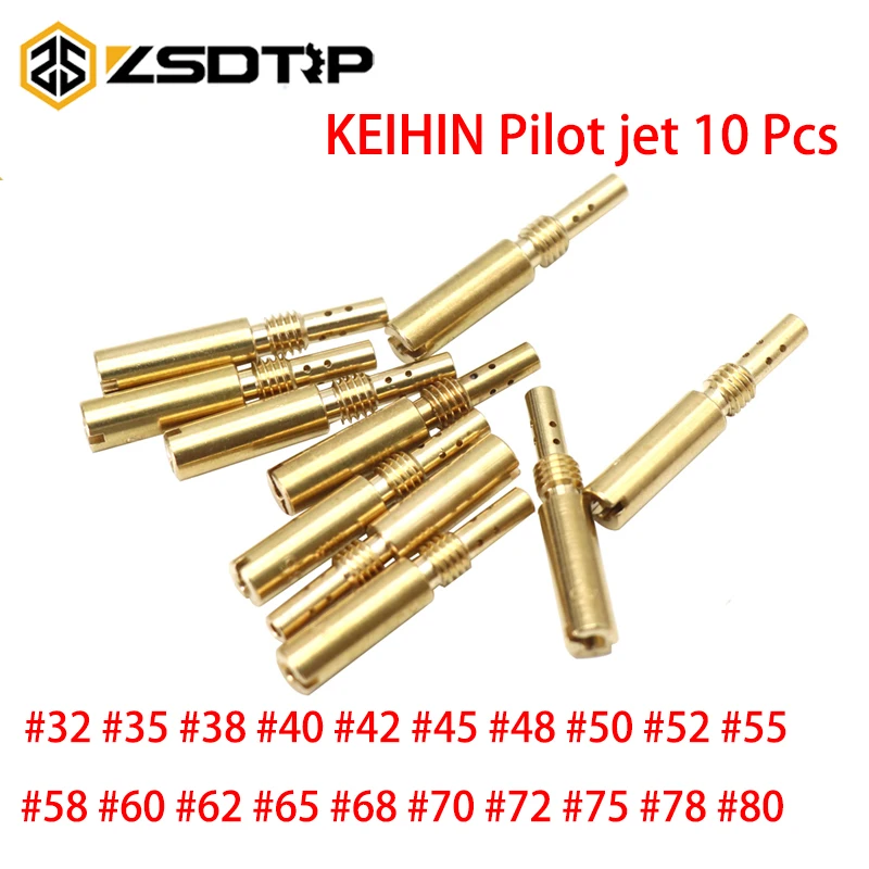 ZSDTRP 10 шт. #32-#80 M5 пилот медленная струя тиски Форсунка для Keihin CB GY6 KOSO OKO PE CVK |