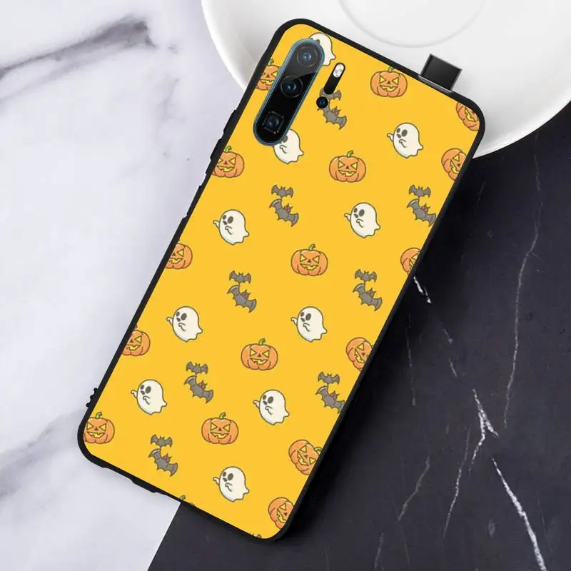 

Cute little ghost with halloween pumpkin Phone Case For Huawei honor Mate P 10 20 30 40 Pro 10i 9 10 20 8 x Lite
