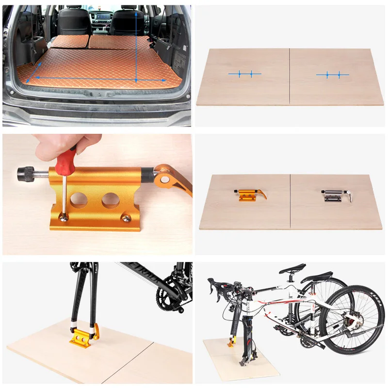 Toit de voiture vtt porte-vélos fourche à dégagement rapide Installation support montage serrure camion Cycle vélo mur crochet |