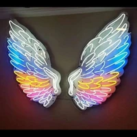 neon sign the beauty wing hotel recreational shop business room decor colorful board gifts advertise handmade art design light