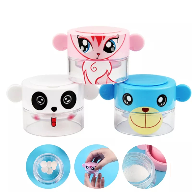 

Cute Pill Grinder Tablets Crusher pill box Portable Drug Organizer Medicine Dispenser Pill Container Storage Pulverize case