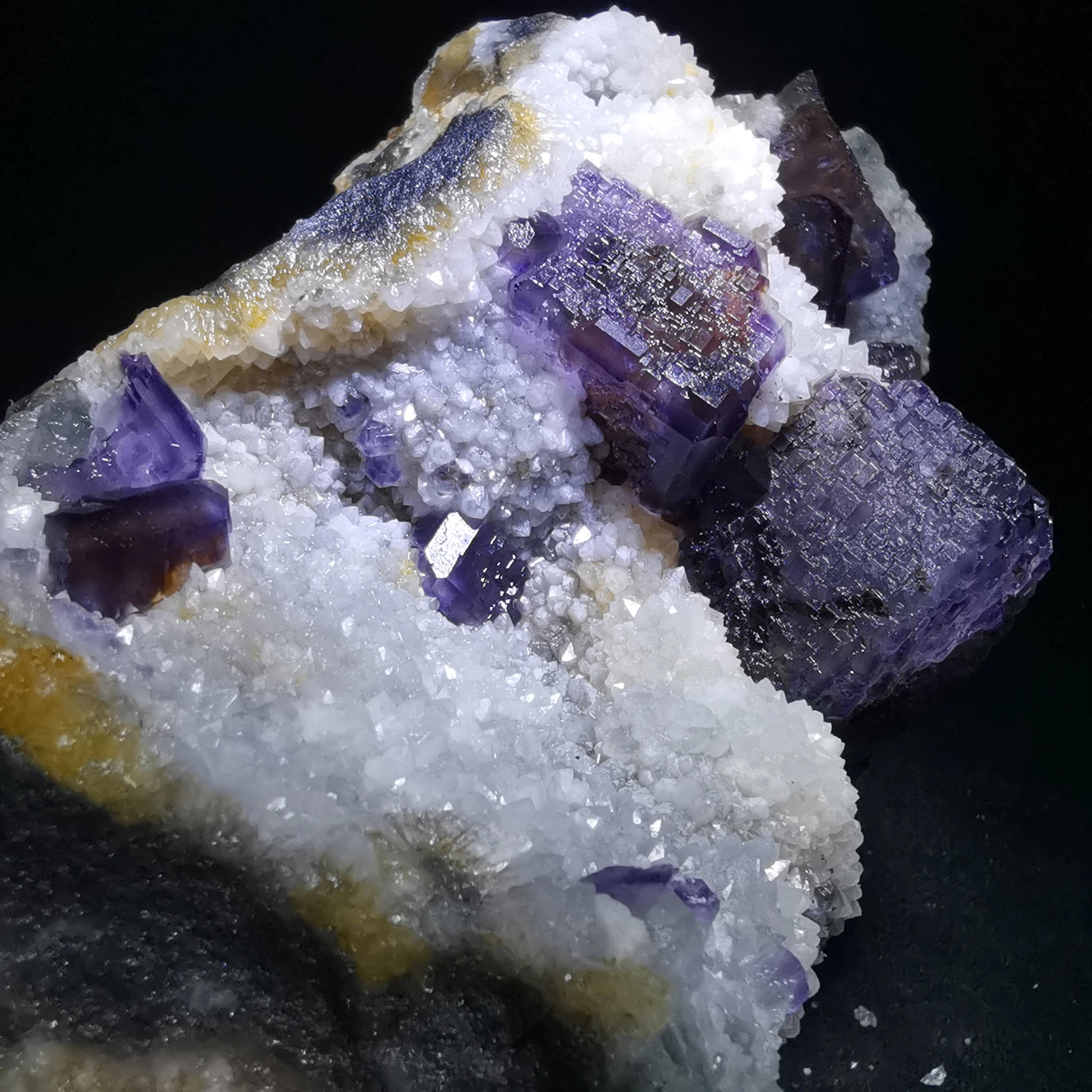 

433.2gNatural blue-green fluorite and quartz mineral specimen healing energy geology teaching collection home decoration ornamen