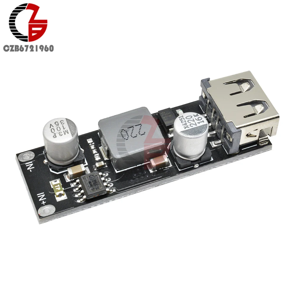 Автомобильное зарядное устройство USB зарядная плата быстрое понижающее с