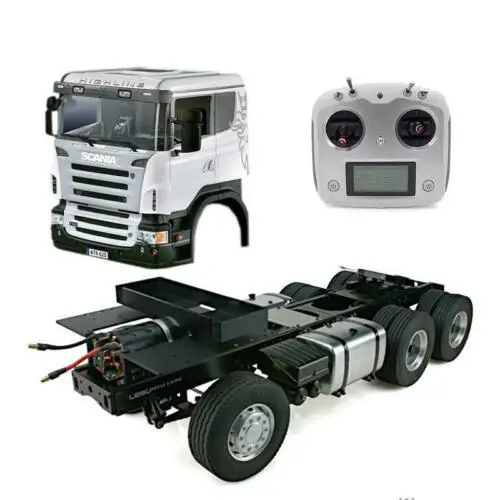 1/14 RC LESU 6*4 Металлическое шасси DIY Her Sca кабина тягач ESC радио THZH0309