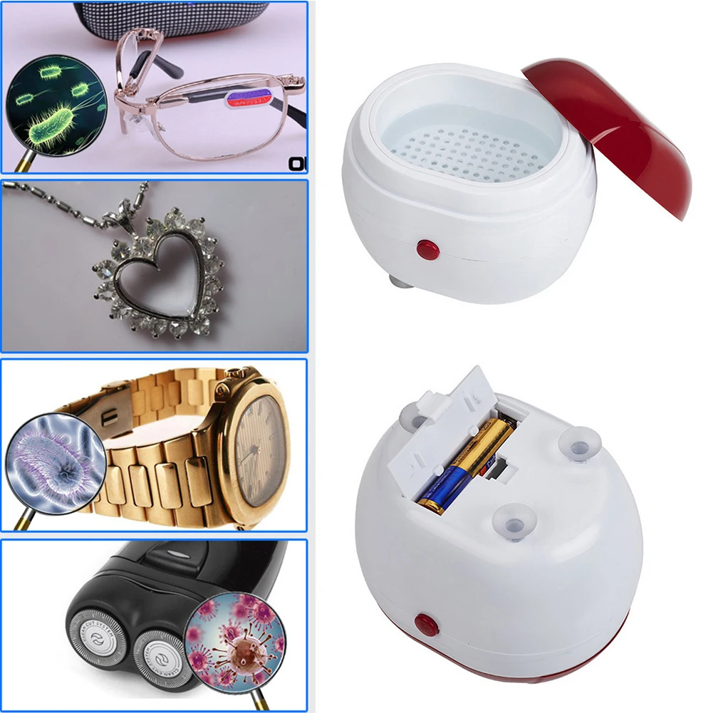 8 мин Бытовая мини ультразвуковая машина для чистки ювелирных изделий моющее