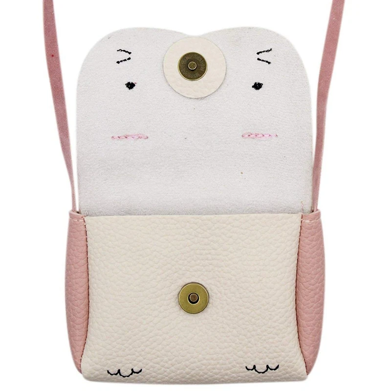 Маленькая девочка кошелек милый кролик сумка мини-сумка через плечо (белый) |
