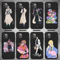 jojo%e2%80%99s anime phone case for iphone 7 8 11 12 pro x xs xr samsung a s 10 20 30 51 plus pro max mobile bags
