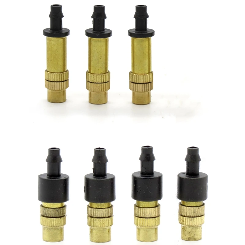 50 шт. регулируемый опрыскиватель латунная насадка распылитель для мини