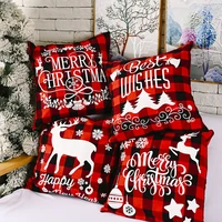 christmas pillow cover living room decorative pillows christmas cushion cover couch plaid pillow chair cushion cover 45x45cm