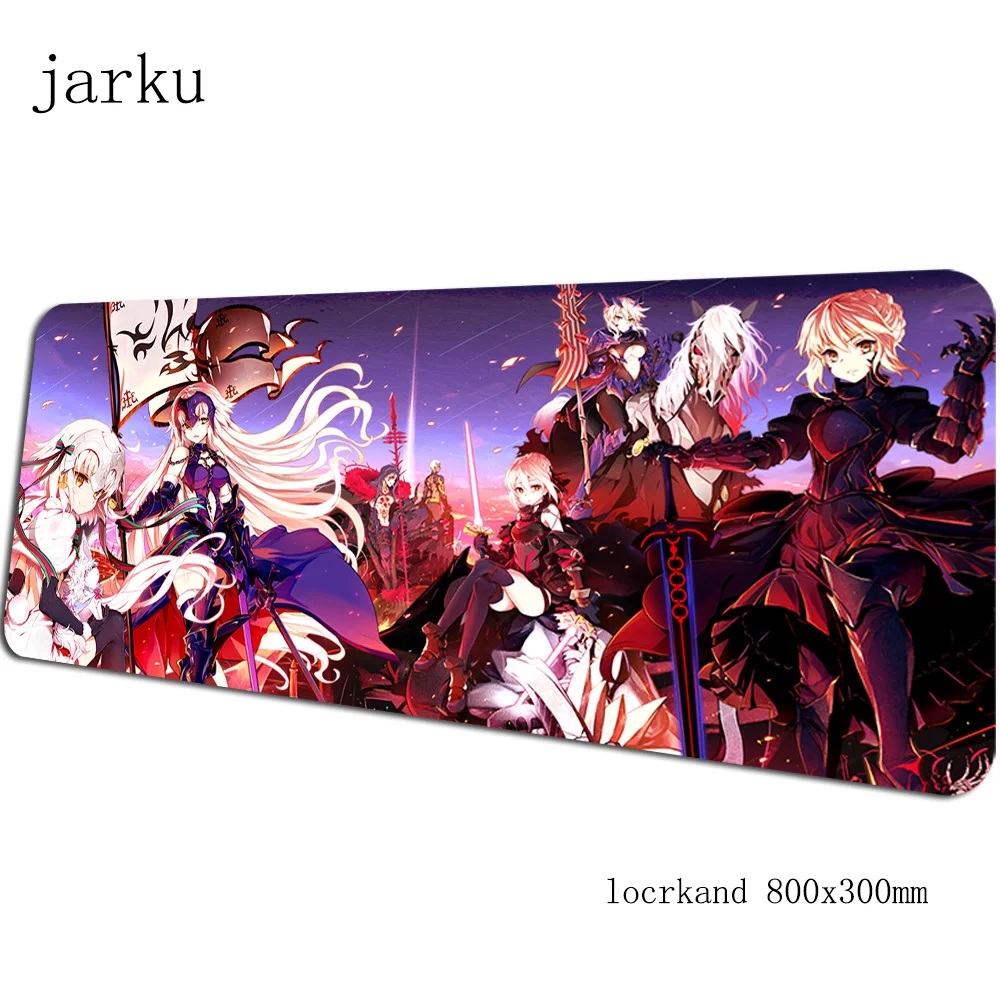 Фигурка геймерский коврик для мыши 800x300X3 мм игровой коврик для мыши fate аниме аксессуары для ноутбуков гелевый padmouse эргономичный коврик