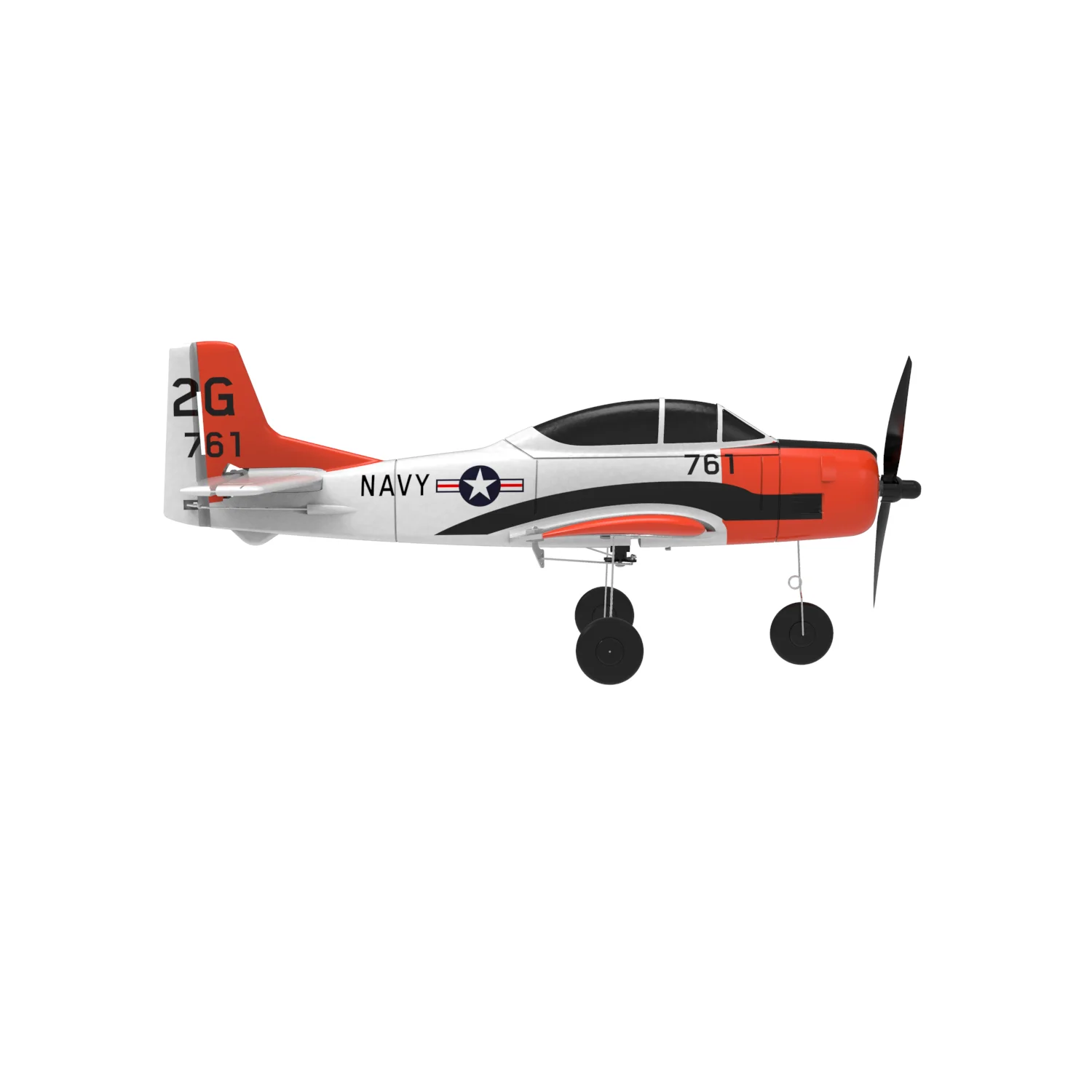 Volantex 761-9 3 7 V 2 4G 6-осевой пенопластовый самолет T28 RC планер 4CH Warbird со стабилизатором