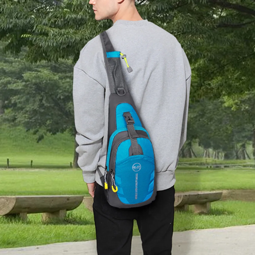 Спортивная сумка унисекс Оксфорд на грудь хит цвет один плечевой ремень заднюю