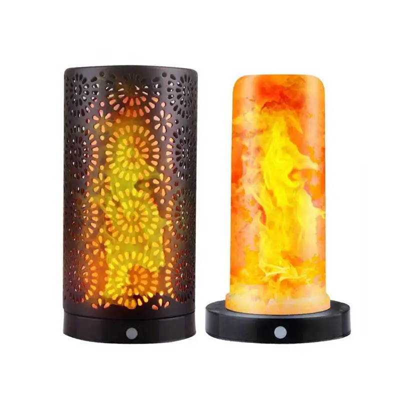 YINUO световой эффект пламени Магнитные Светодиодные ночные светильники USB