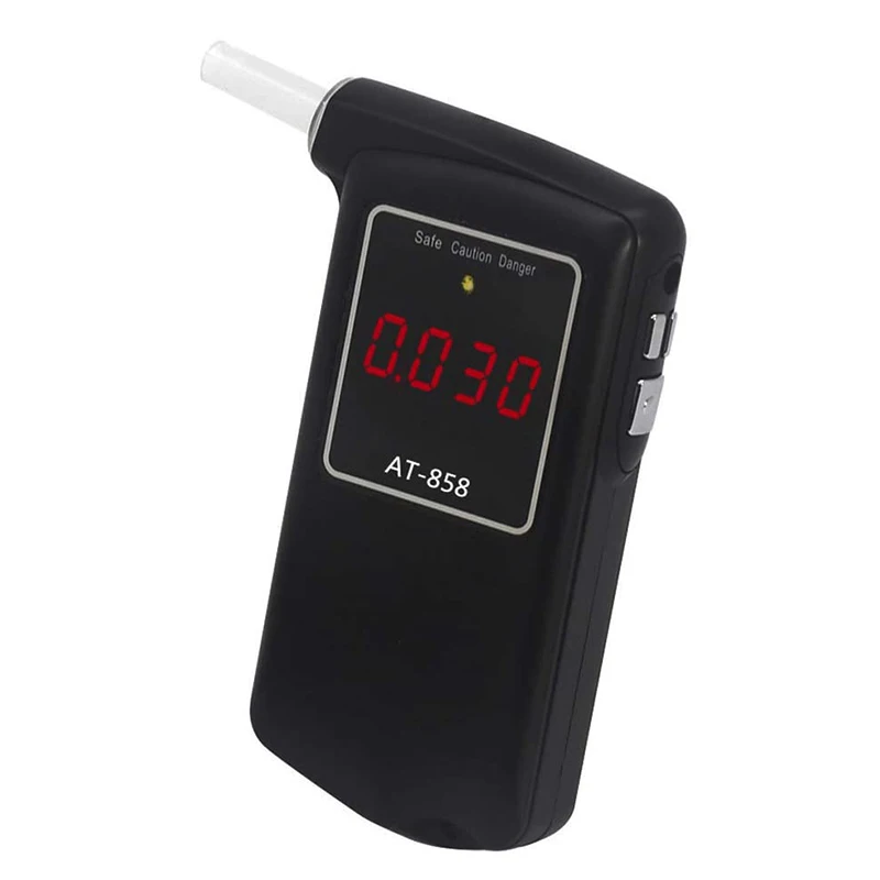 

2019 new Patent High Accuracy Prefessional Police Digital Breath Alcohol Tester Breathalyzer AT858S with Box Blister Packaging
