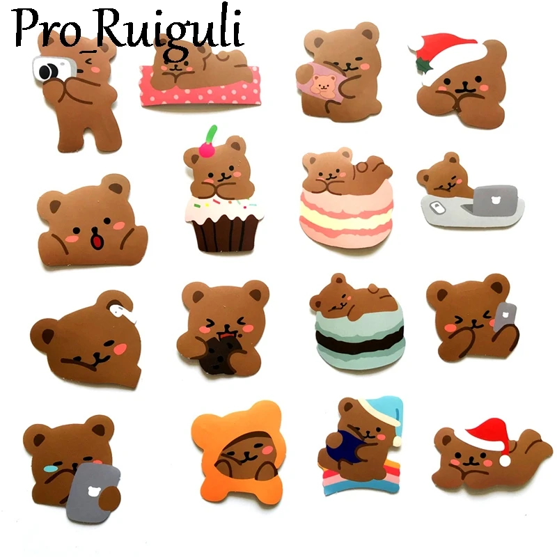 60 шт с декором в виде маленькой милой мишки Скрапбукинг наклейки пакеты