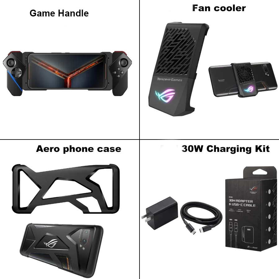 Вентилятор Кулер для оригинального ASUS ROG phone 2 ASUS охлаждающий вентилятор 2 быстрая перепада температуры рассеивание тепла ASUS Aero чехол Комплект для зарядки