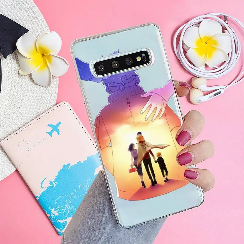 

Classic Anime Naruto black Phone Case Transparent for samsung A 21s 50 71 S 8 9 20 20fe note 10 20 ultra plus