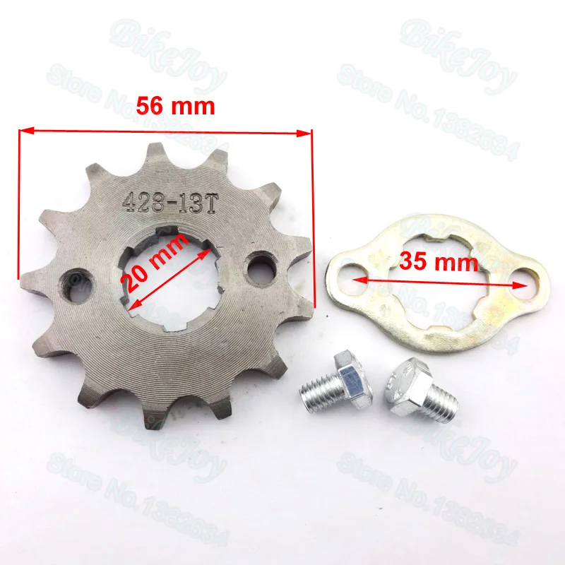 Передняя Звездочка двигателя для CRF XR 50 70 KLX110 TTR 428 13 т зуб 20 мм|sprocket|sprocket hubsprocket pitch |